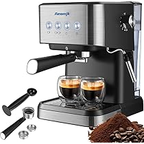 Amazon | バーエスプレッソマシン1050Wオールインワン半自動